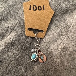Boho Vintage Style Charm Keychain